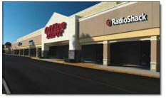 Strip Mall With Office Depot and Radio Shack